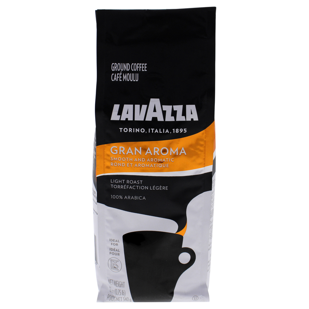 Gran Aroma Medium Roast Ground Coffee by Lavazza for Unisex - 12 oz Coffee
